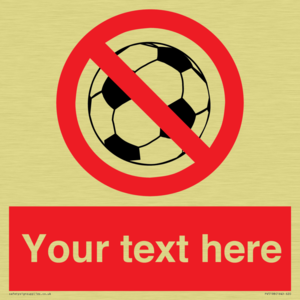 Custom No Ball Games Sign